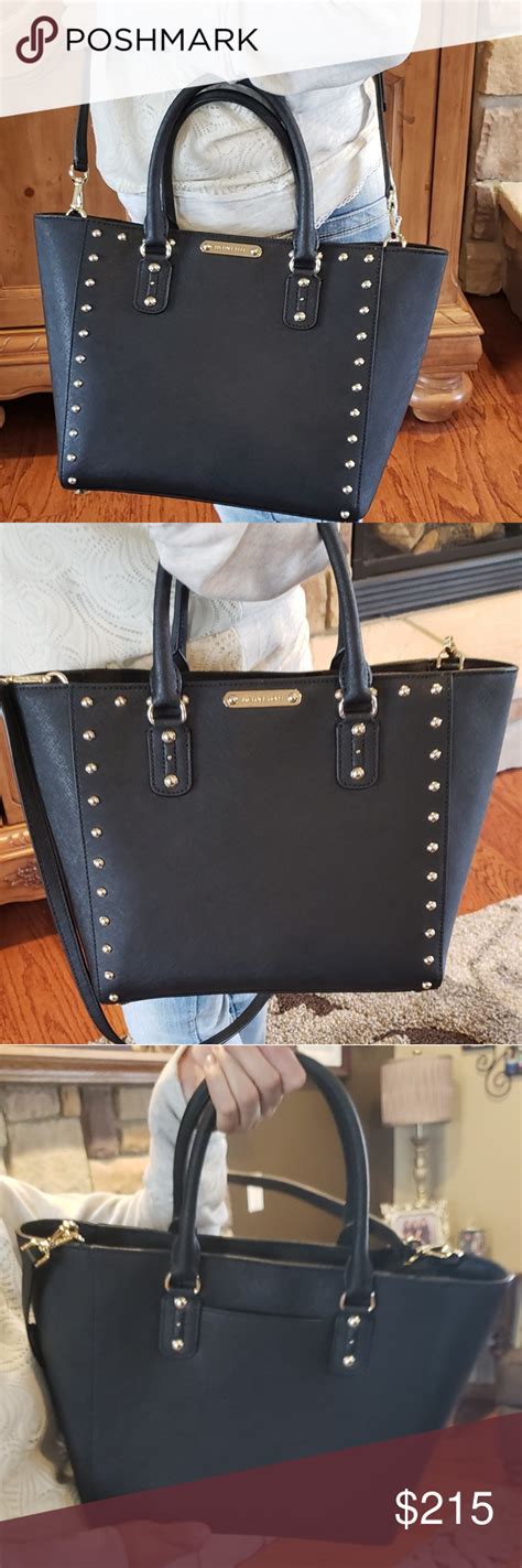 Michael Kors Sandrine Stud Saffiano Leather LG Tote Bag in 